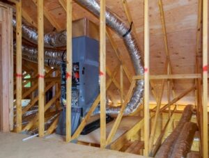 HVAC ductwork installation handled by commercial plumbing contractors.